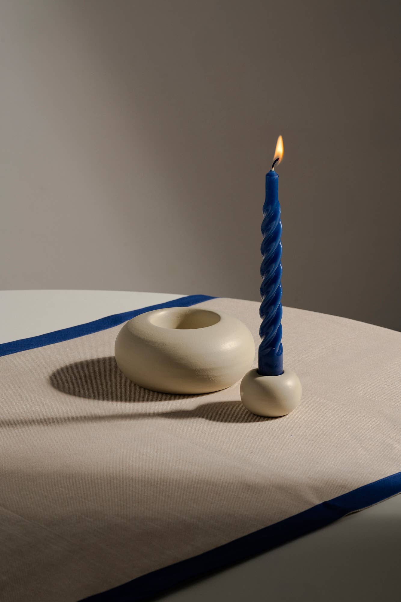 Duo de bougeoir Off White