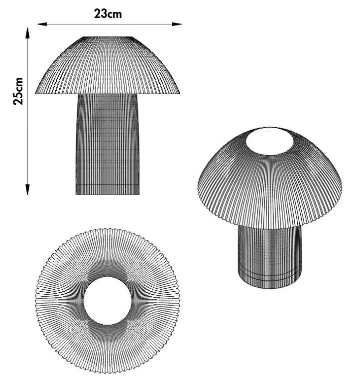 Lampe de table Cali sunset - Mono Shroom