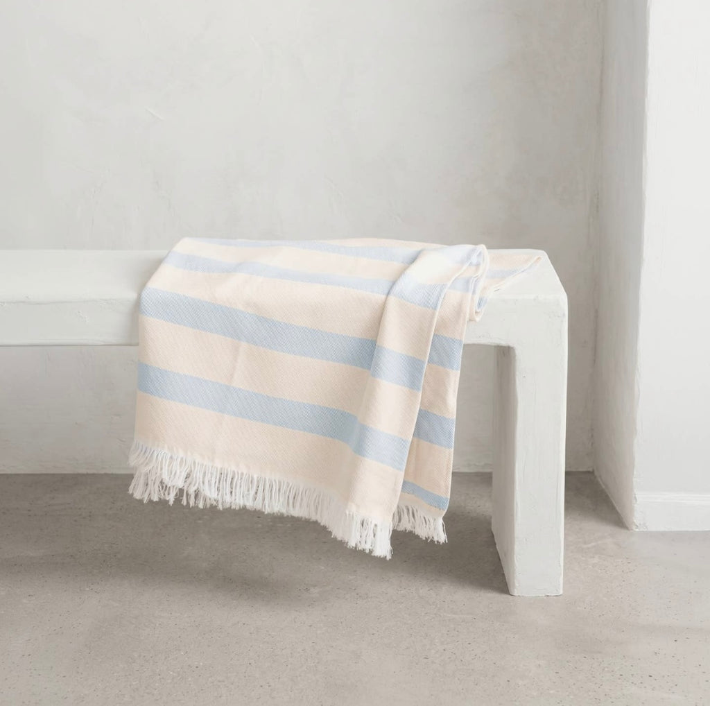 Serviette de plage en coton -  Fouta
