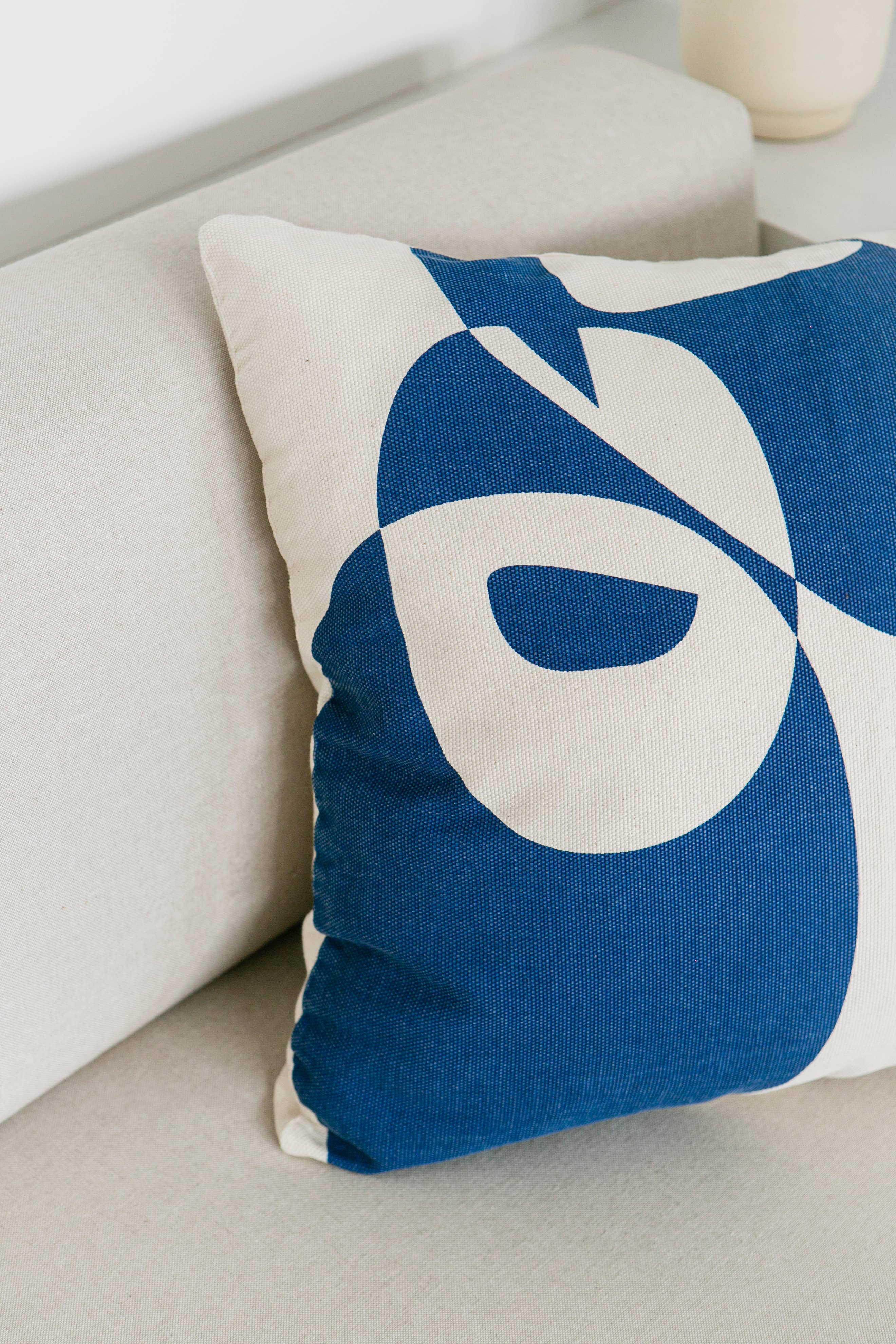 Housse de coussin imprimée Mykonos